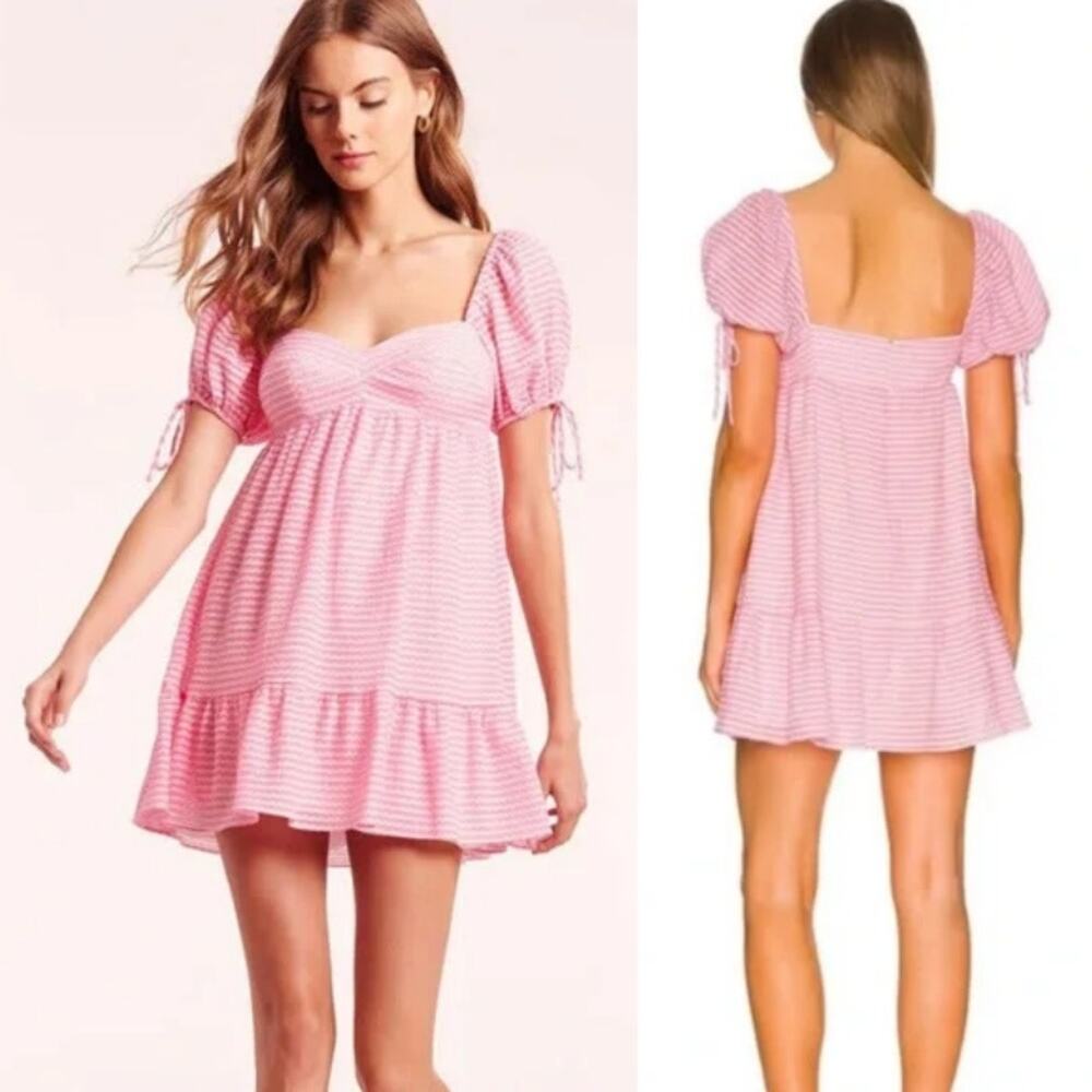 Amanda Uprichard Sicily Dress in Piquette Pink Size L